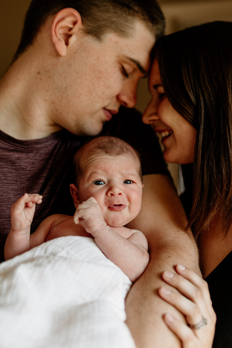 Minnesota in-home newborn lifestyle session.