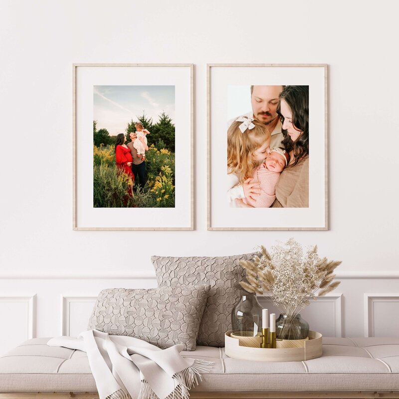 framed maternity photo captured by Springfield MO maternity photographer The XO Photography