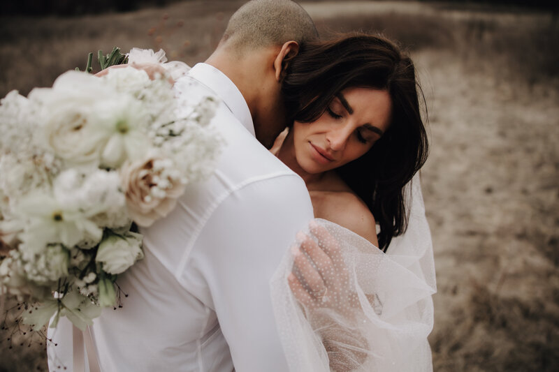Bride and groom portraits in Canada