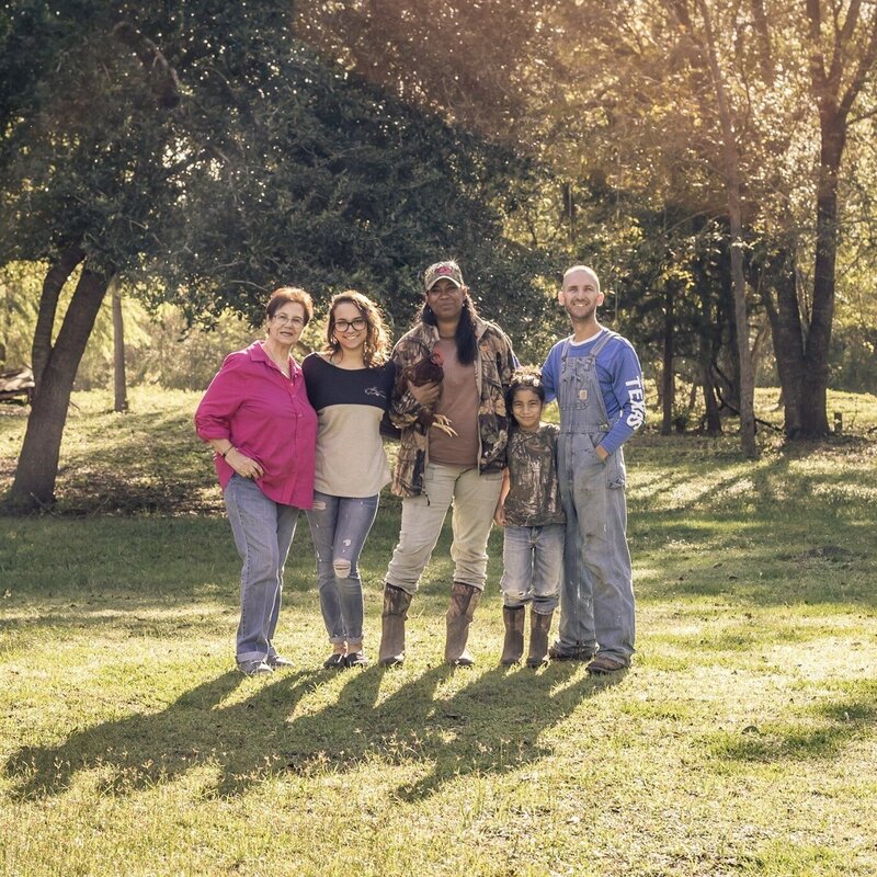 On the Farm of The Little Ranch Farm Family Portrait