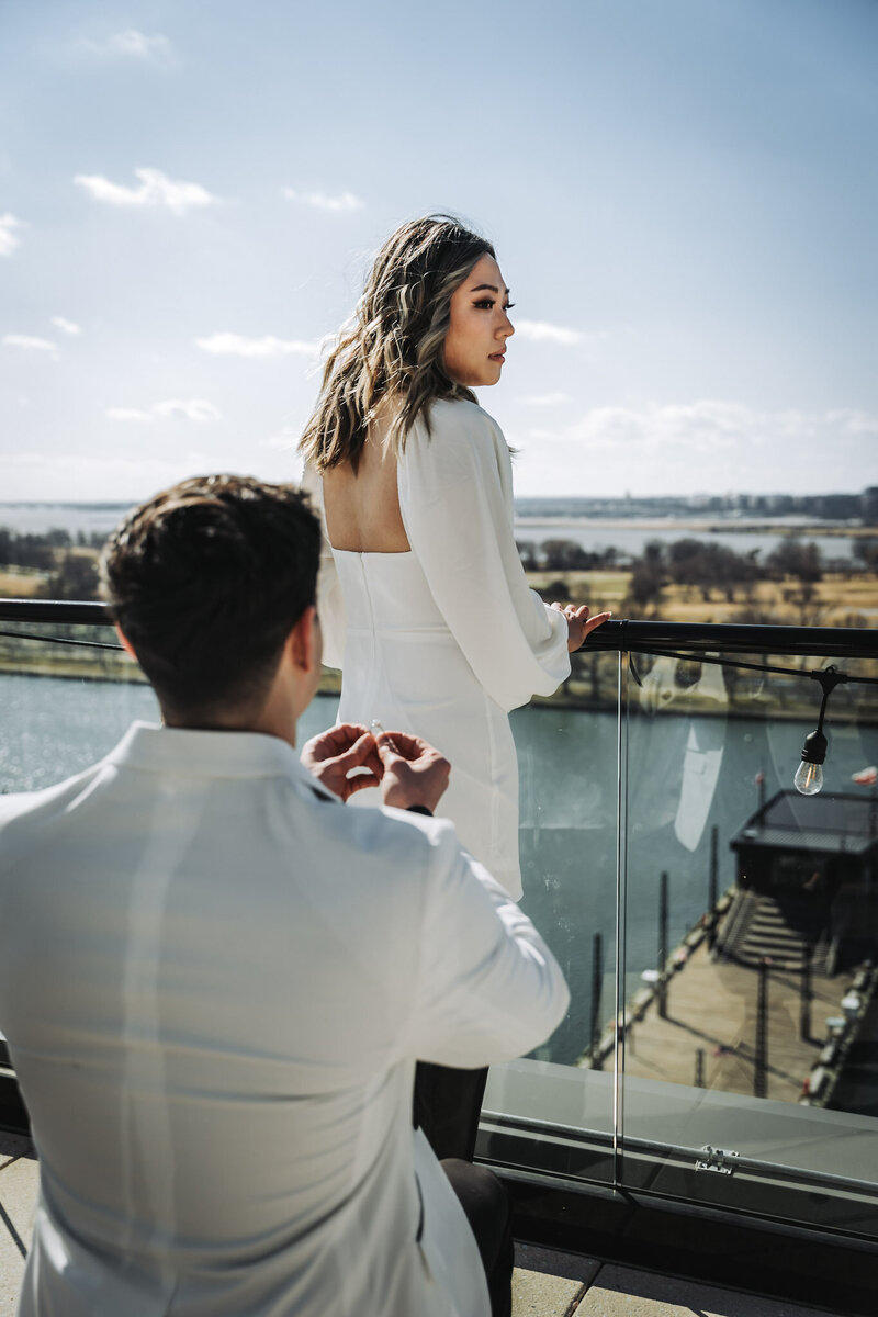 Rooftop engagement - Baltimore wedding photography