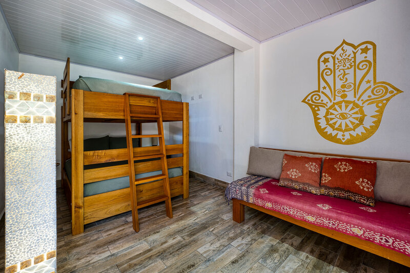 Hamsa 1 and Flower of life 2 rooms - Each with 2 full-size bunk bed private bathrooms  -- Synergy (2)