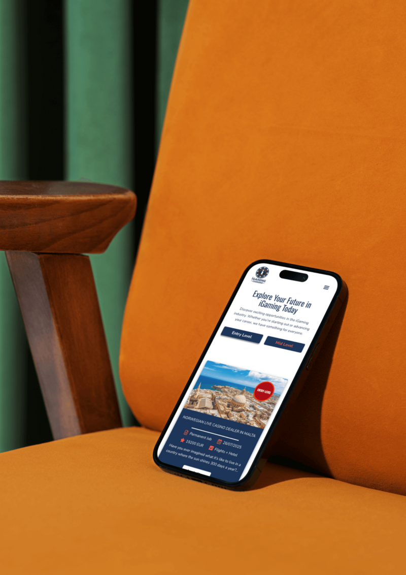 iGaming Careers client testimonial featuring web design by Otterly Creatives