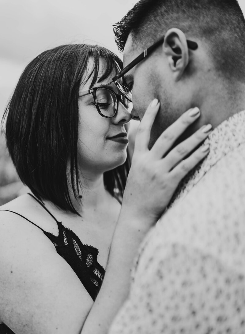 engagemnt in Phoenix, AZ in black and white (1 of 1)