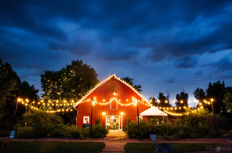Red Barn Farm Wedding venue at Chatfield Farms Denver Botanic Gardens