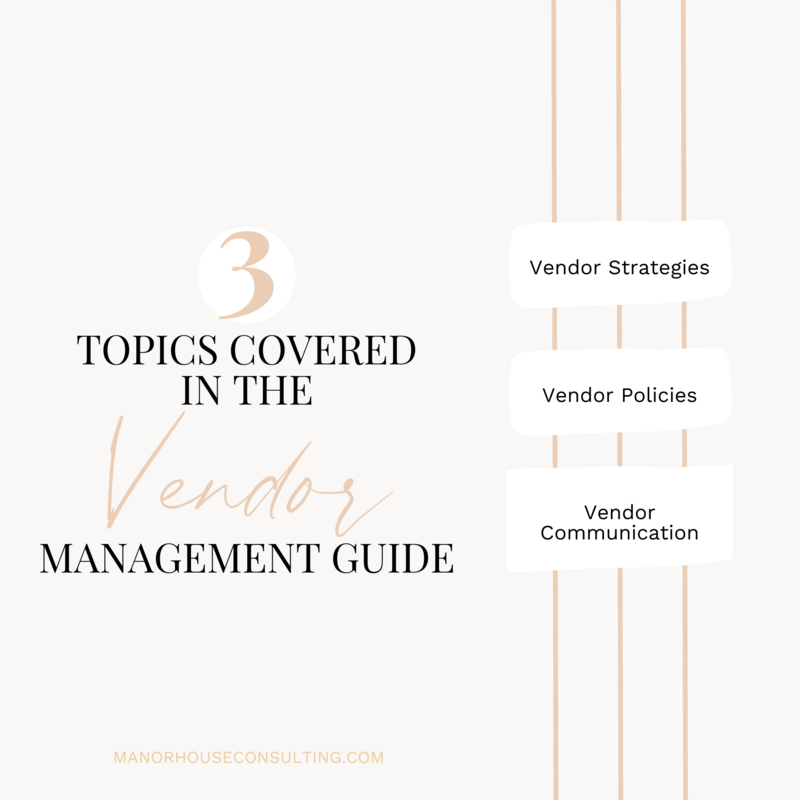 Vendor Management Guide for Wedding Venues - MHC - Content