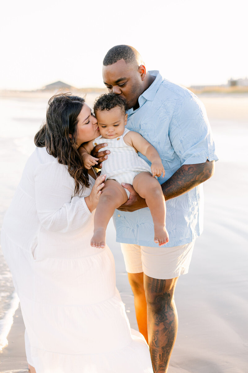 Tybee Island family photographed by savannah family photographer