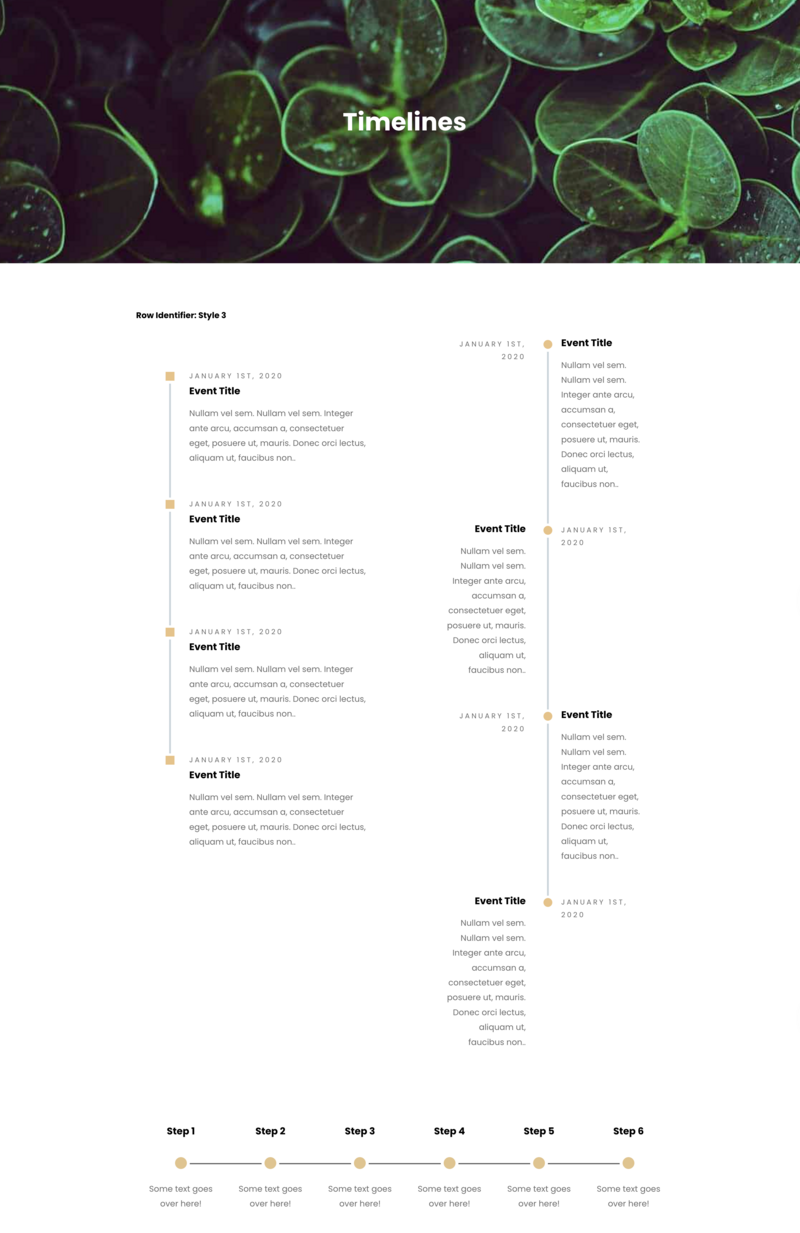 Code Snippets - Timelines