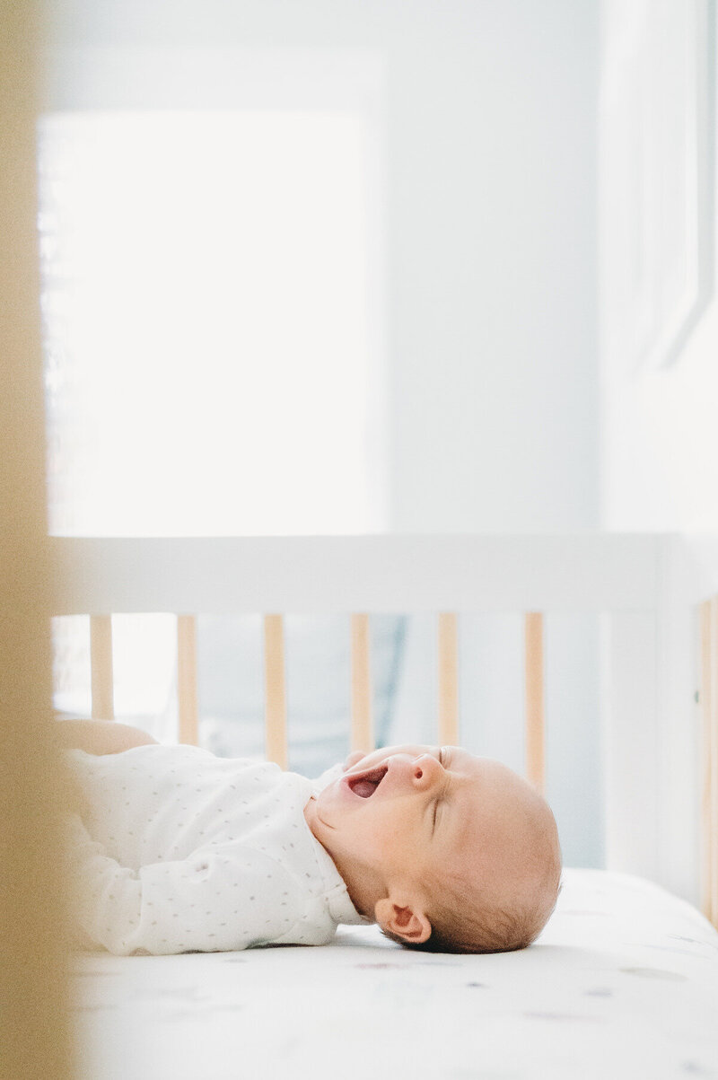 baby yawning