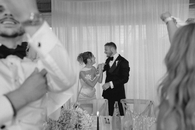 London Fashion Wedding Photographer – Modern Editorial dancefloor shot