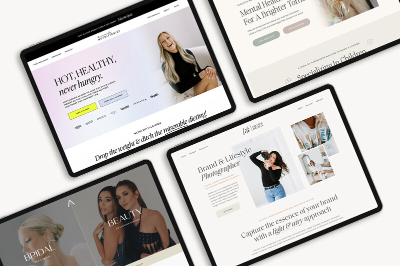 Four Showit Website Design Examples