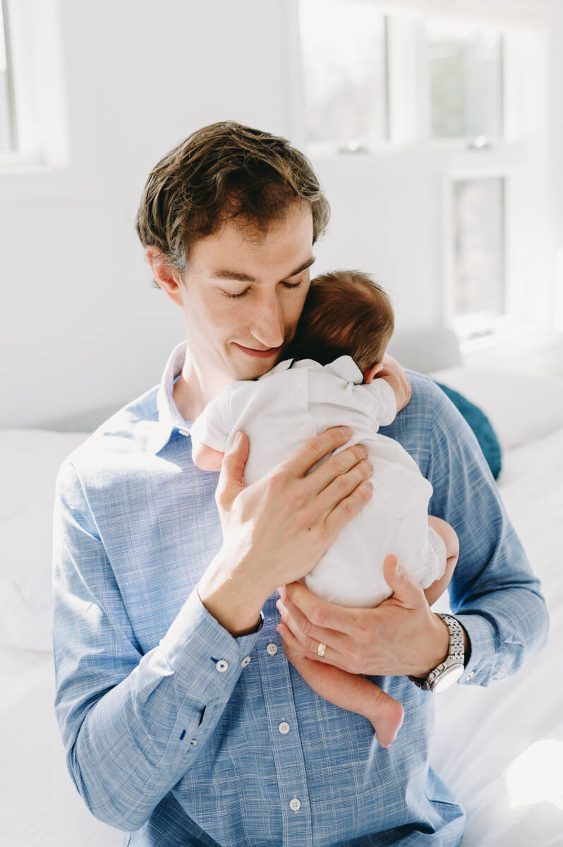 Harrison-Newborn-Father-and-baby-arlington-va