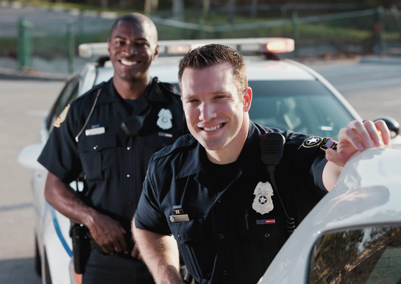 Police with cars