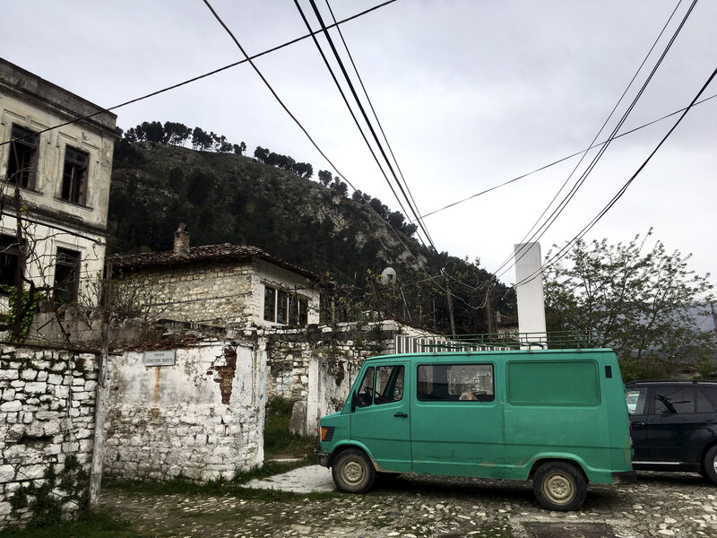 Albania Berat street van