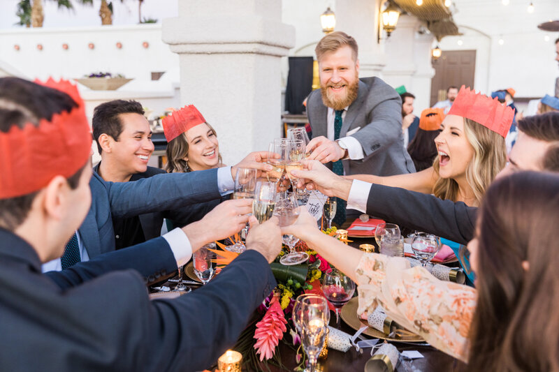 Guest cheering at Reception at the Omni Resort in Palm Springs