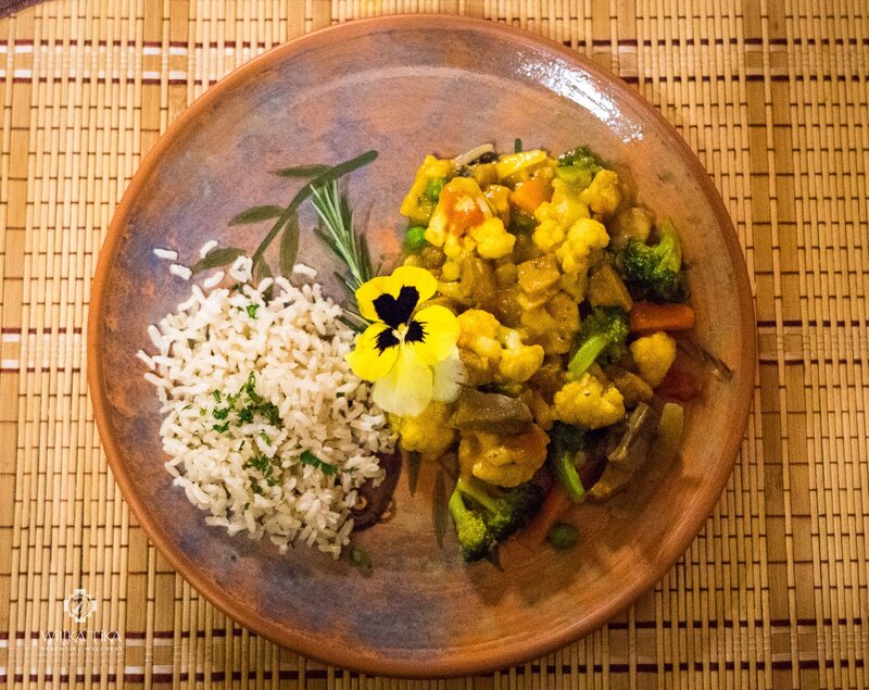 Sun Chakra Day meal - yellow
