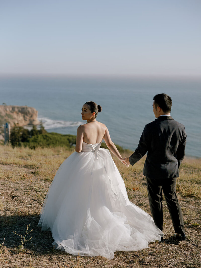 Ocean view wedding at Catalina View Gardens in Palos Verdes, California - 21