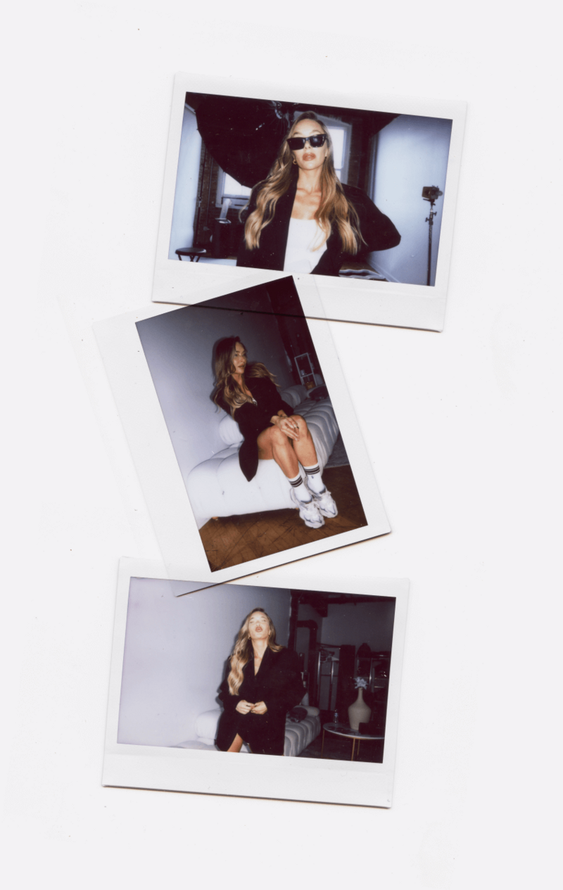 polaroid images of alissa posing