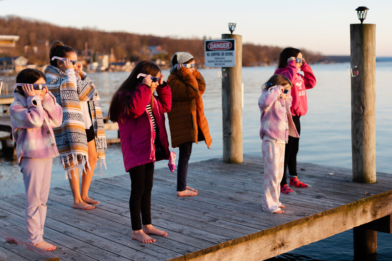 Homeschool Girls - NY Solar Eclipse