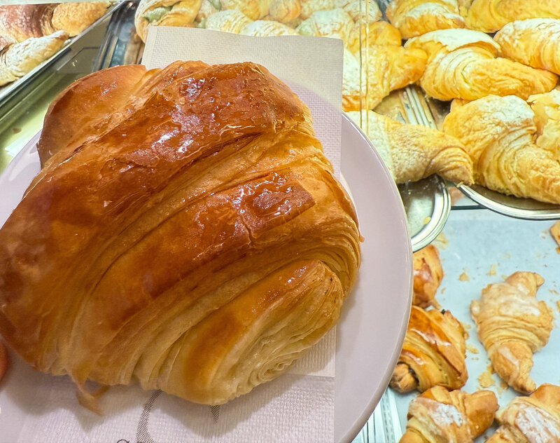 Brioche at Pasticceria Dianda in Lucca, Italy