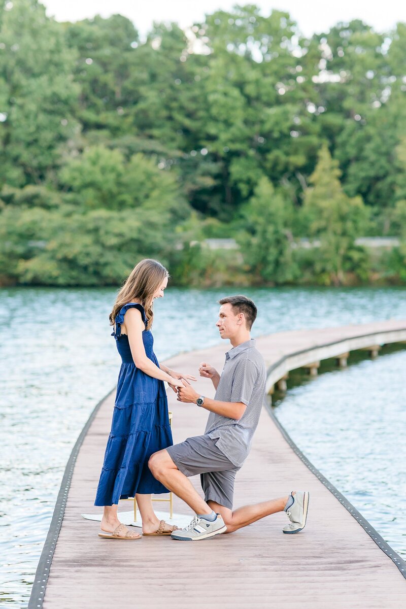 Lake Martin Proposal at Children's Harbor | Auburn Alabama Photographer Amanda Horne