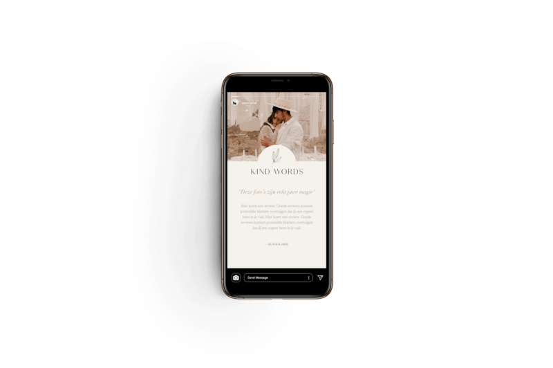 Fotograaf elegante Instagram story templates Olive Oak 1