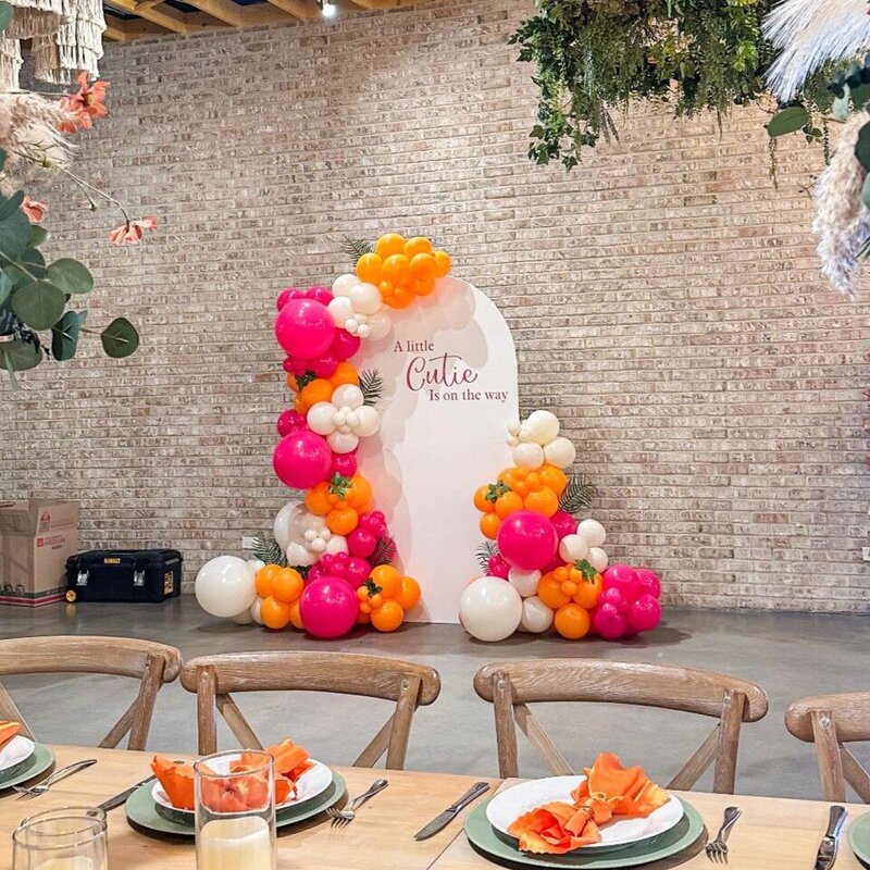 modern balloon decor installation in Chicago