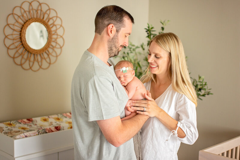 Mother and son newborn photo lifestyle