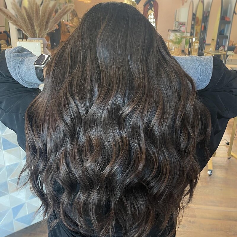 Dimensional Brunette Hair Color by Salt Hair Collective - East Beach Norfolk Hair Salon for Lived in Low Maintenance Color - 2