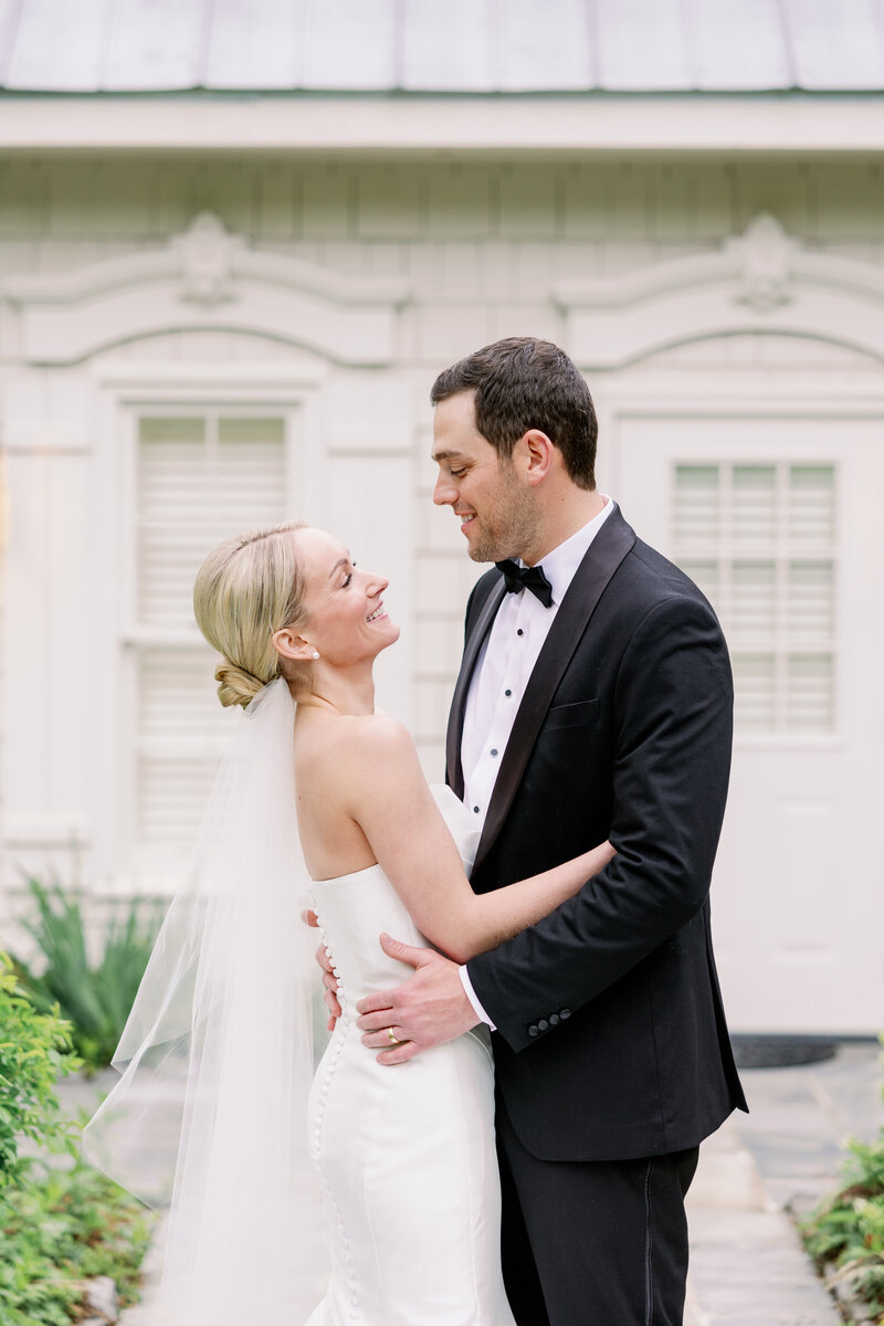 Bride and Groom Ceremony at The Farm at Old Edwards Inn by Maddie Moore Photo