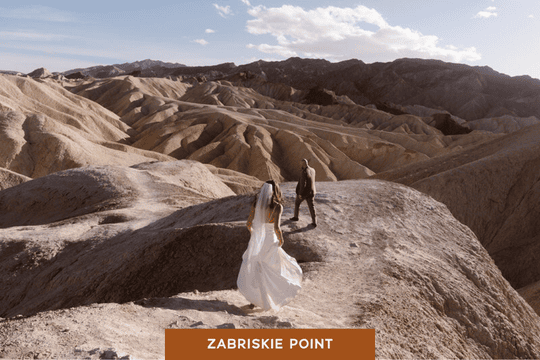 Couple embraces inside of a Anza Borrego slot canyon
