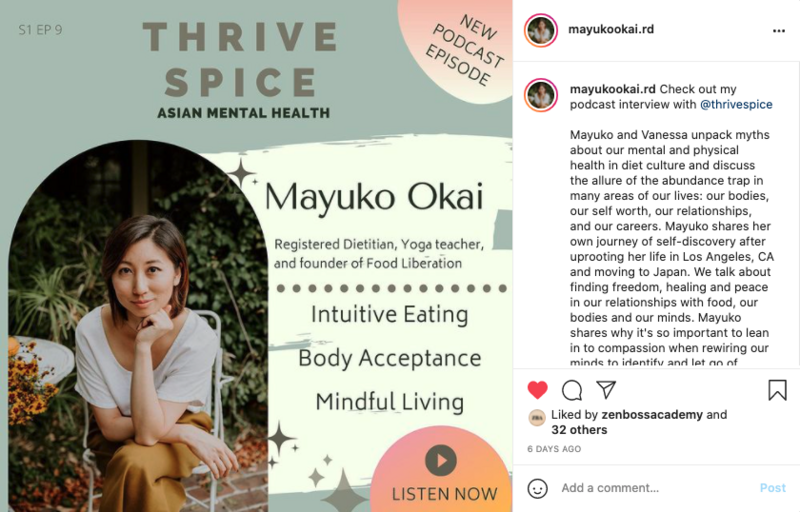 Mayuko Okai Registered Dietitian Thrive Spice