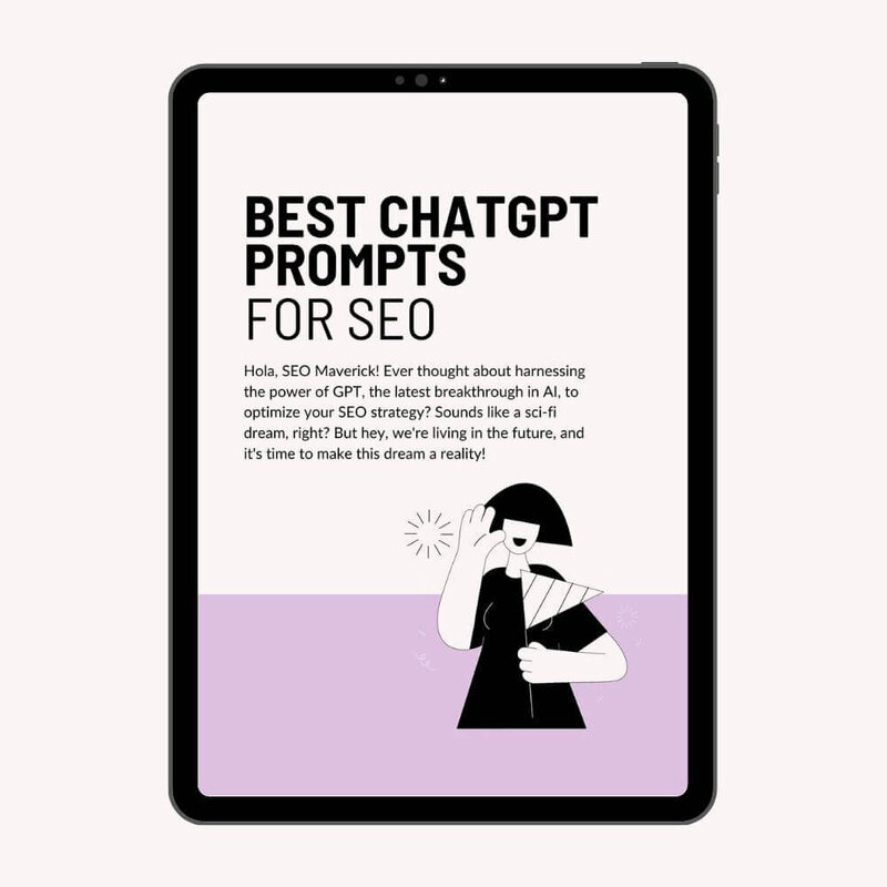 iPad with first page of ChatGPT prompts.