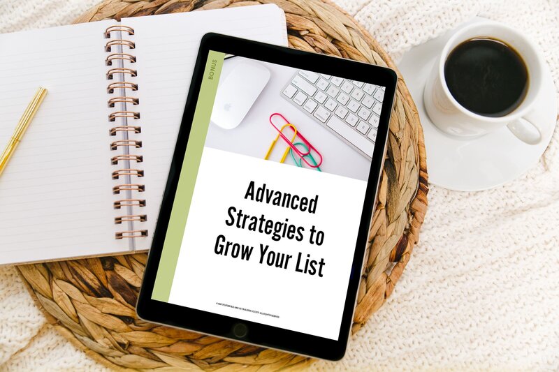 Advanced Strategies to Grow your list - email marketing course