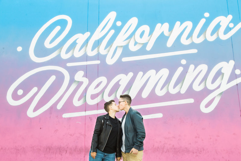 Carling and Alanna's engagement session in Los Angeles by Palm Springs, California photographer Ashley LaPrade.