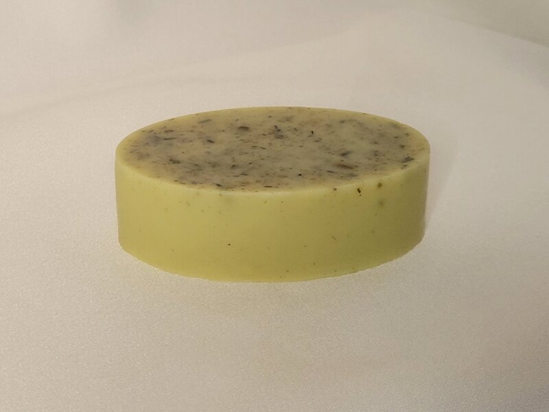 Single bar of the everything soap from Berry and Balm that has only natural ingredients