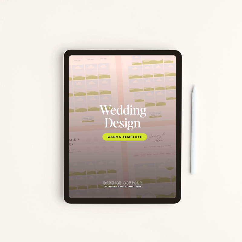 Wedding Planner Inspiration Board Tempaltes in Canva 1