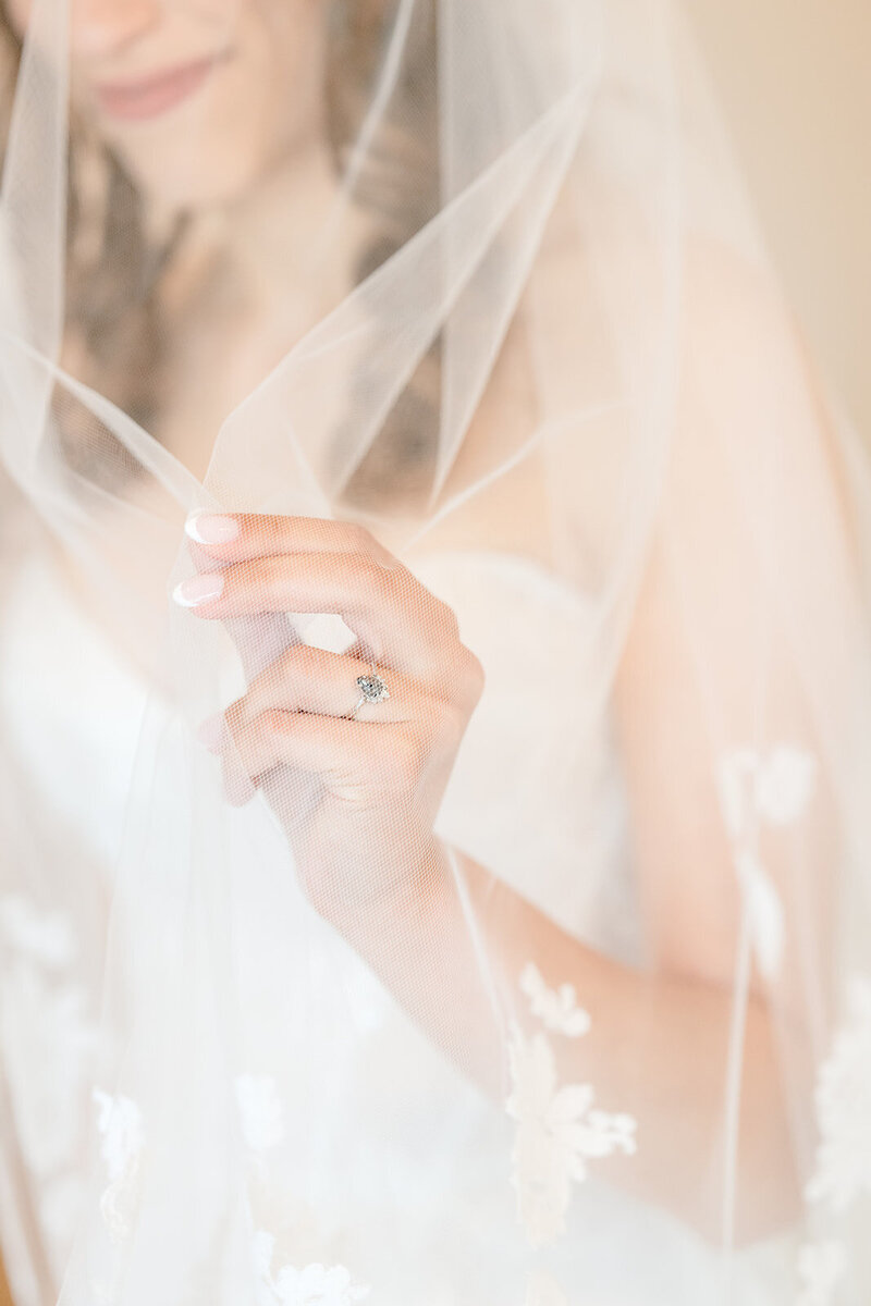 bride with veil