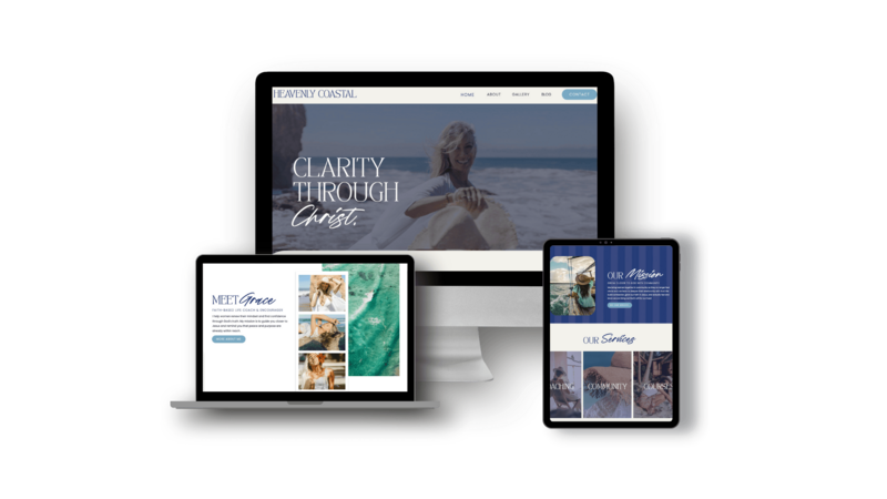 website design on heavenly coastal company  