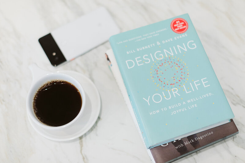 Entrepreneur book and coffee