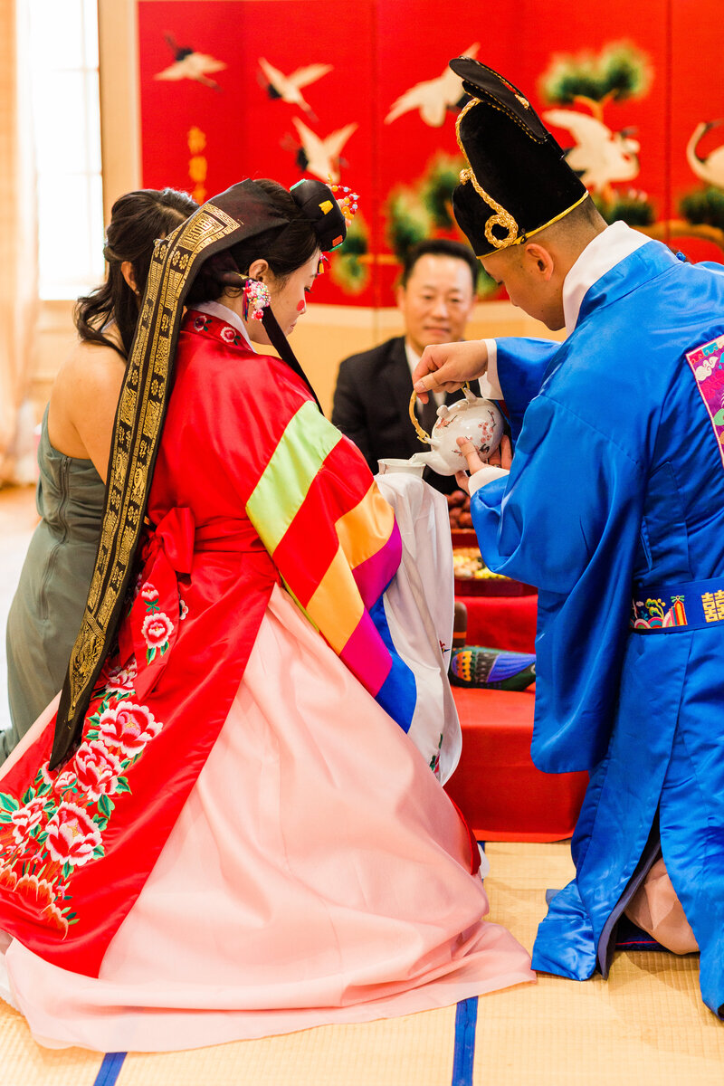 Korean wedding tea ceremony