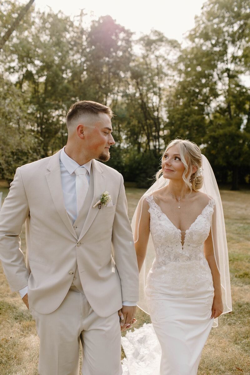 Walking portrait Carmel wedding photographer


