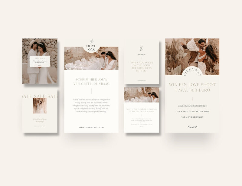 Elegante Instagram templates voor fotografen Olive Oak 4