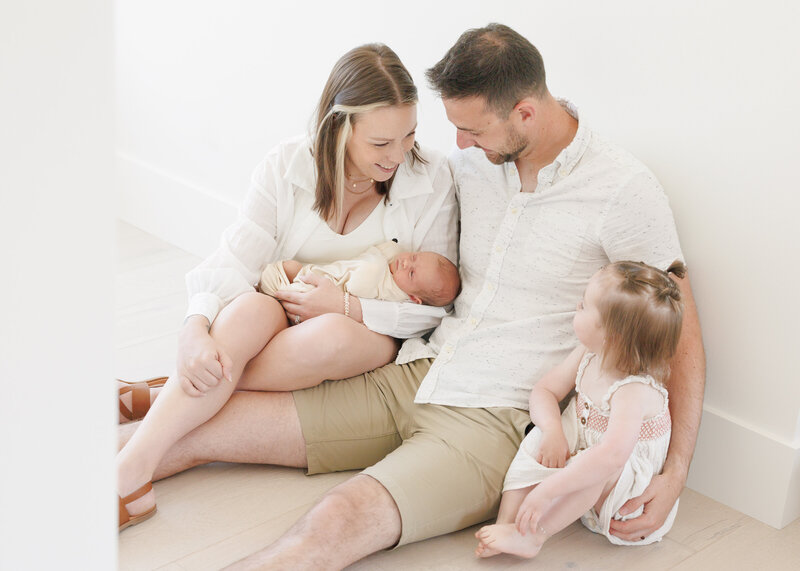 mom and dad with baby