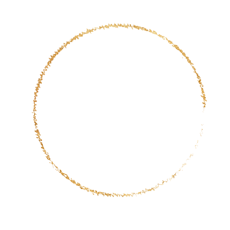 gold metallic circle