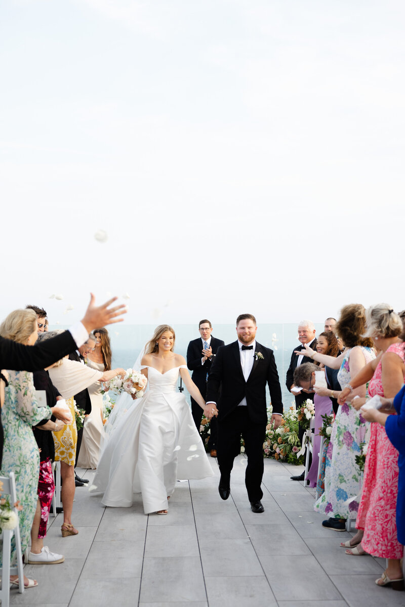 Cape Cod Wedding Couple at Sunset