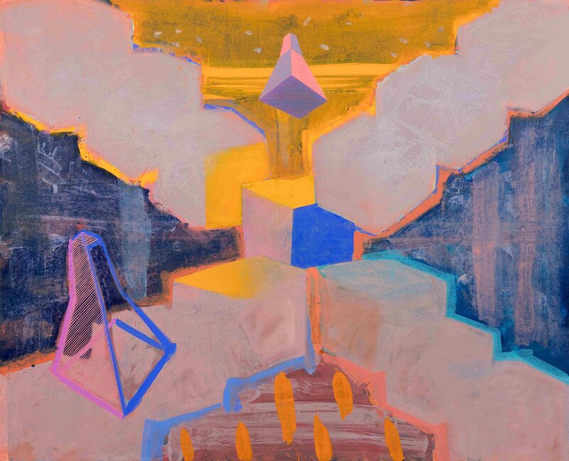 Crossover-Sunset, 1991 Oil on canvas 173 x 213.5 cm_11zon