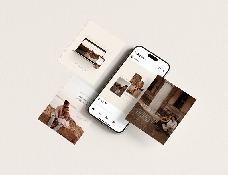 Minimal Instagram templates for photographers 4:5 Blooming Bliss 12