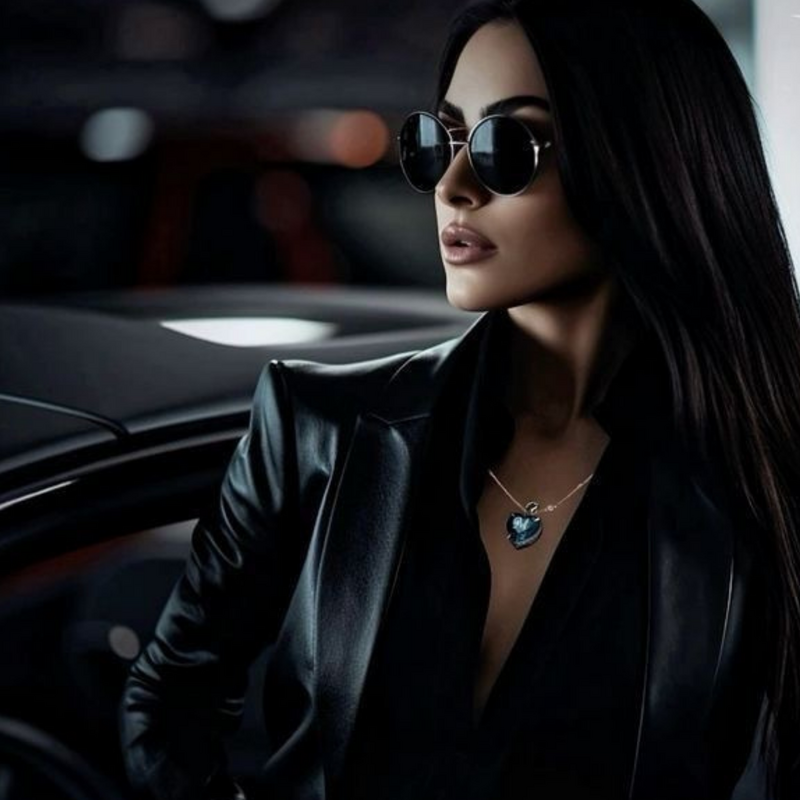 Stylish woman in sunglasses representing Clair’s undercover energy—discreet, observant, and trained to spot red flags before you do.