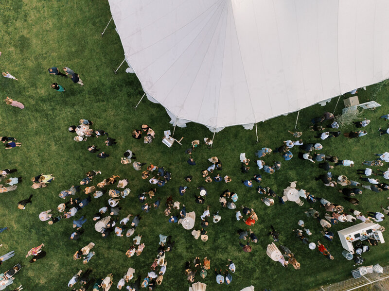 tented private property wedding